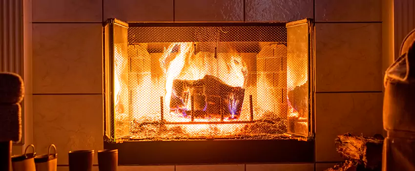 Mendota Hearth Landscape Fireplace Installation in Indio, California